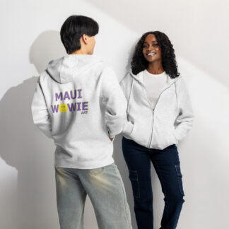 Logo Unisex Zip Hoodie - Light Colors